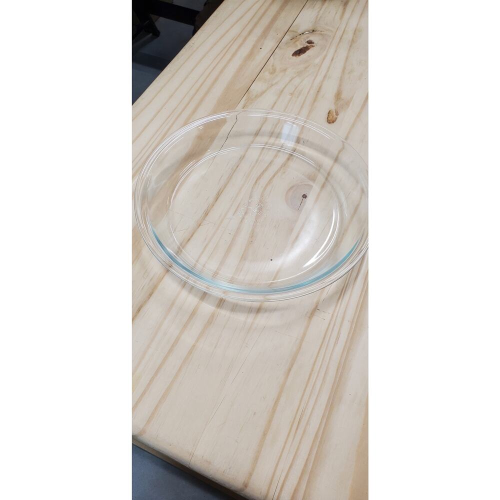 Vintage PYREX Pie Plate Clear Glass #209 9"  PRE-OWNED